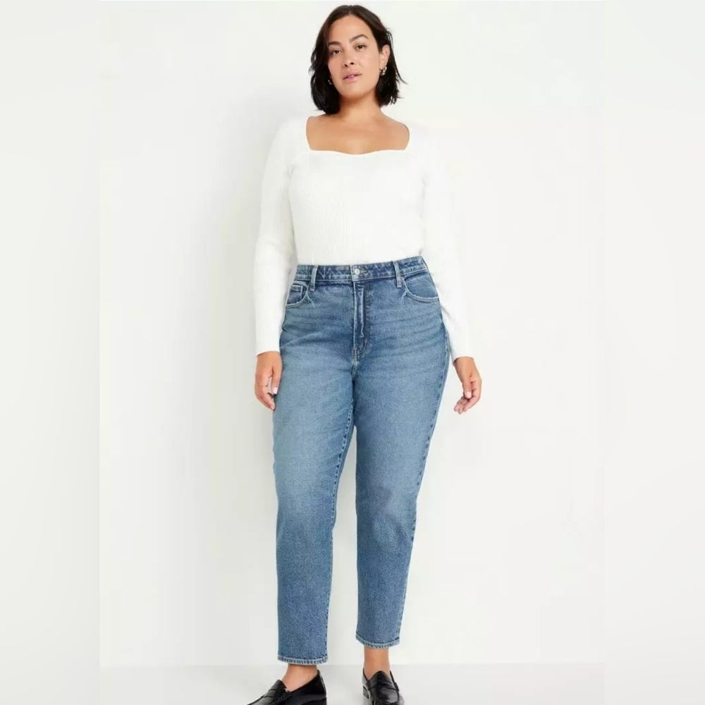 Old Navy Women's Straight Leg Blue Jeans